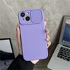 Soft Silicone Slide Camera Protection Case For iPhone 16 15 14 13 12 11 Pro Max XS X 7 8 15 Plus Candy Color Bumper Cases Cover