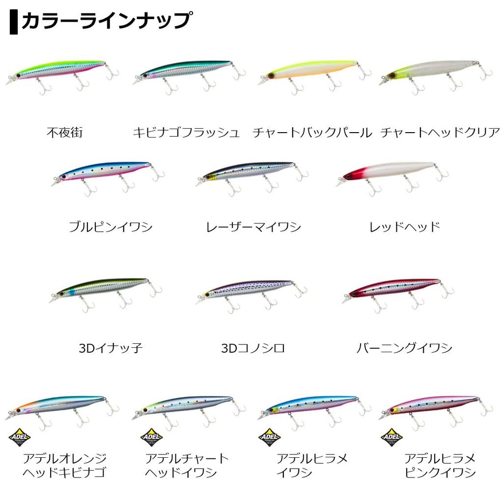 Daiwa Shoreline Shiner Z Vertis R 125S Sea Bass Adel 125mm Minnow, Hiramairai,