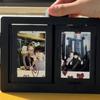 Вращающаяся рамка Po Kpop Держатель для карточек Рамка для фото идола Подставка для дисплея Настольный аксессуар Декор для комнаты Настольный декор
