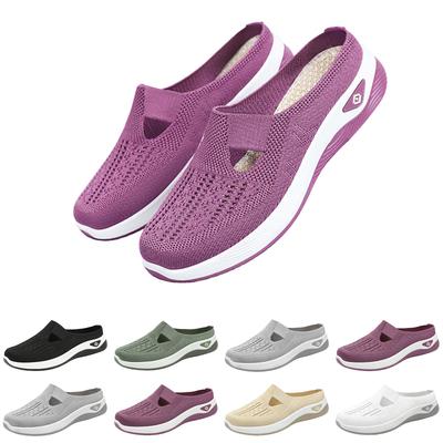 Женская женская сетчатая обувь с полыми отверстиями, дышащая обувь на плоской подошве