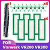 Совместимый Запасной Комплект для Пылесоса Vorwerk Kobold VR200 VR300 Основная Щетка-Валик Вращающаяся Щетка HEPA Фильтр Упаковка