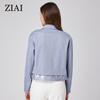 ZIAI женские пальто 2023, весенняя новая короткая верхняя одежда, офисный модный стиль, повседневная женская куртка из искусственной кожи высокого качества ZS-20349