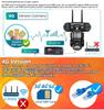 12-мегапиксельная тройная камера IP66 с ночным видением и функцией обнаружения человека с помощью искусственного интеллекта, WiFi-камера видеонаблюдения V380 Pro 4G, SIM-карта, IP-камера безопасности