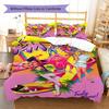 Jem and the Holograms Комплект постельного белья с принтом Одеяло Пододеяльник Наволочка Домашний Декор Подарок (1 пододеяльник + 2 наволочки, без наполнителя)