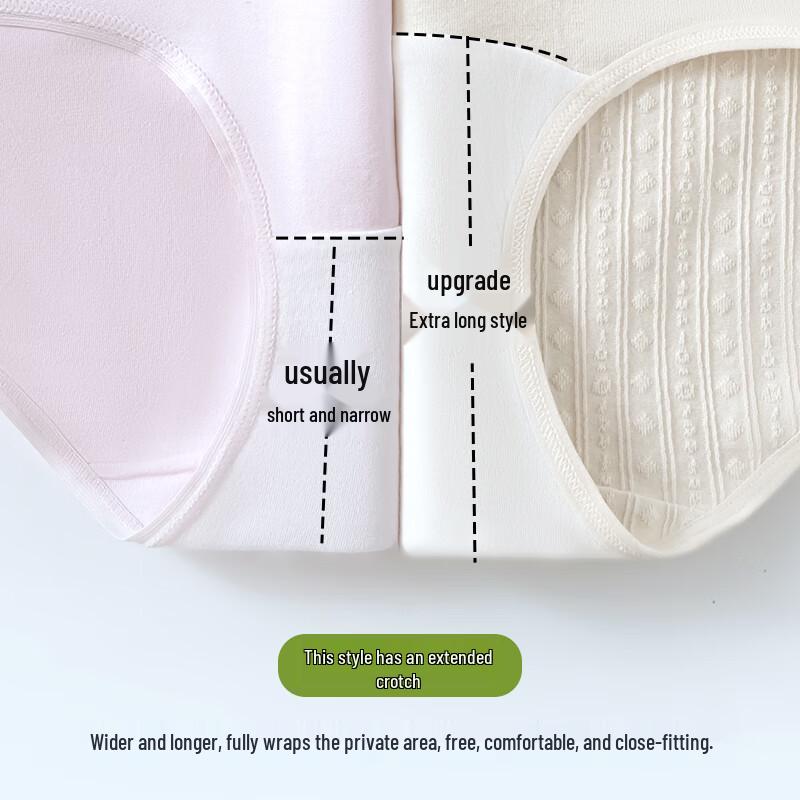 Cosmo Lady Women's Seamless High-Waist A-Grade Antibacterial Cotton Briefs