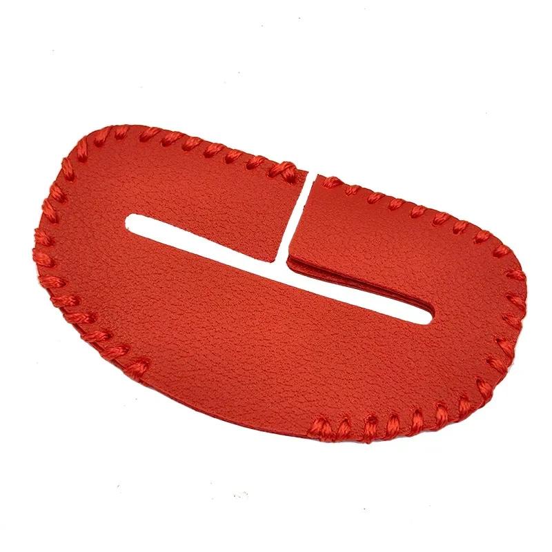 Car Safety Belt Buckle Clip Protector Covers Suede Leather Front Rear Seat Decorative Clips Auto Interior Accessories