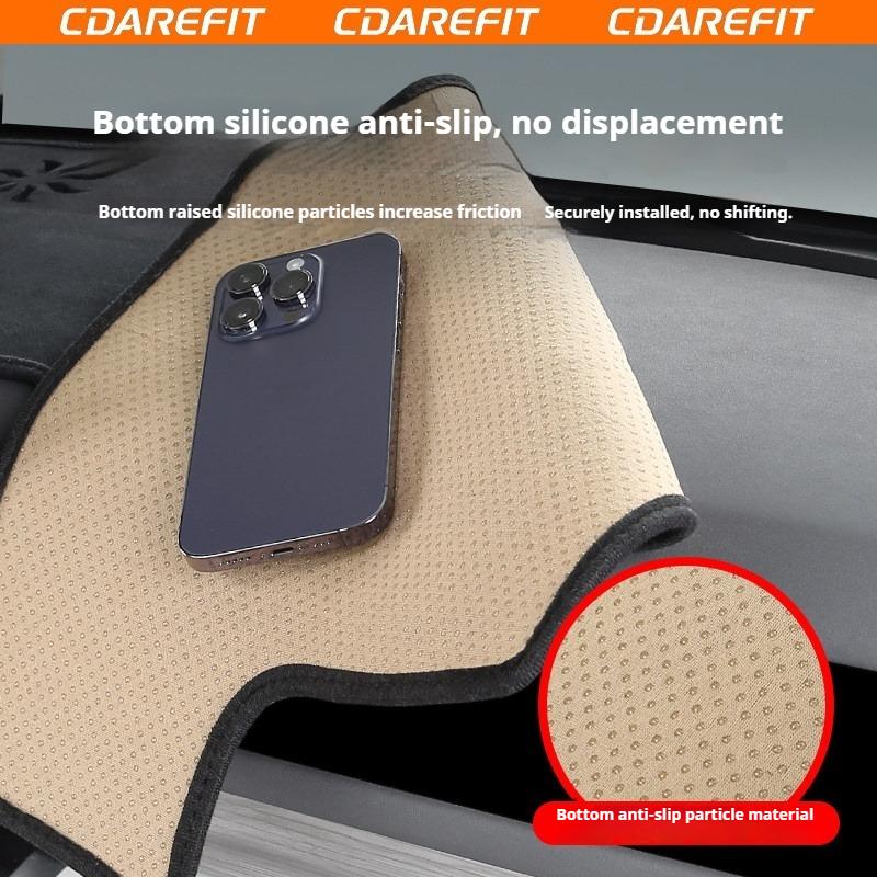 For Chery iCAUR V27 Dedicated Car Central Control Dashboard Light-blocking Pad Flannel Sun Protection Heat Insulation Accessory