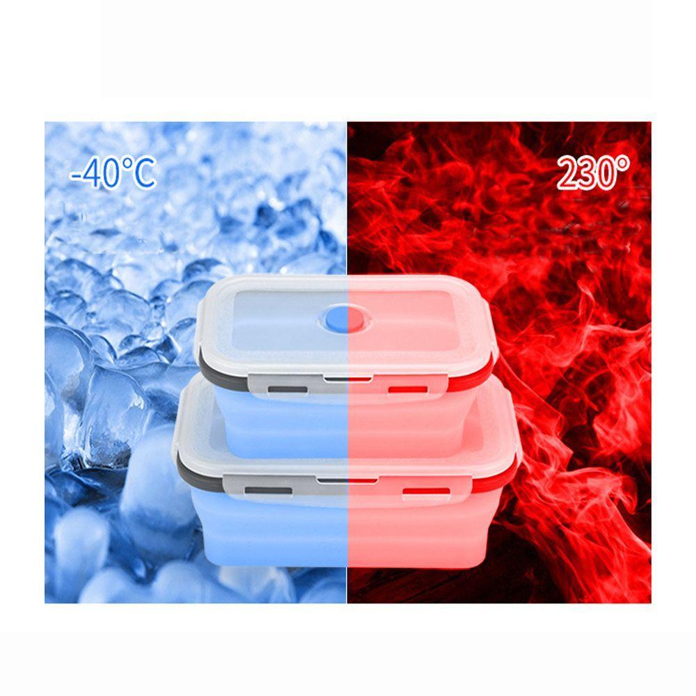 & Living Storage Kitchen Folding Lunchbox Silicone Food Container Collapsible Bowl Picnic Boxes