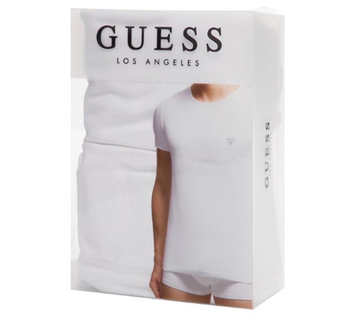 Guess Men's V-Neck T-Shirts, 2 Pack, White, Size XXL