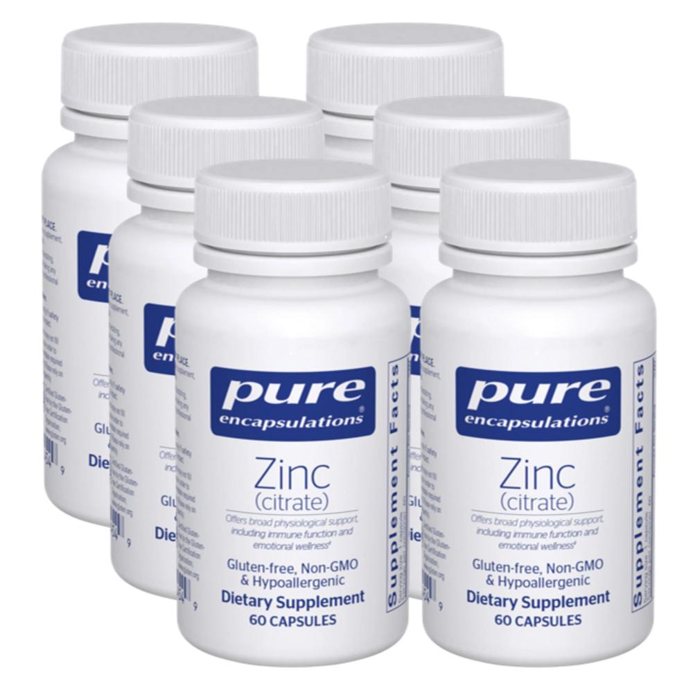 Pure Encapsulations Zinc Citrate 6 pcs 60 Tablets