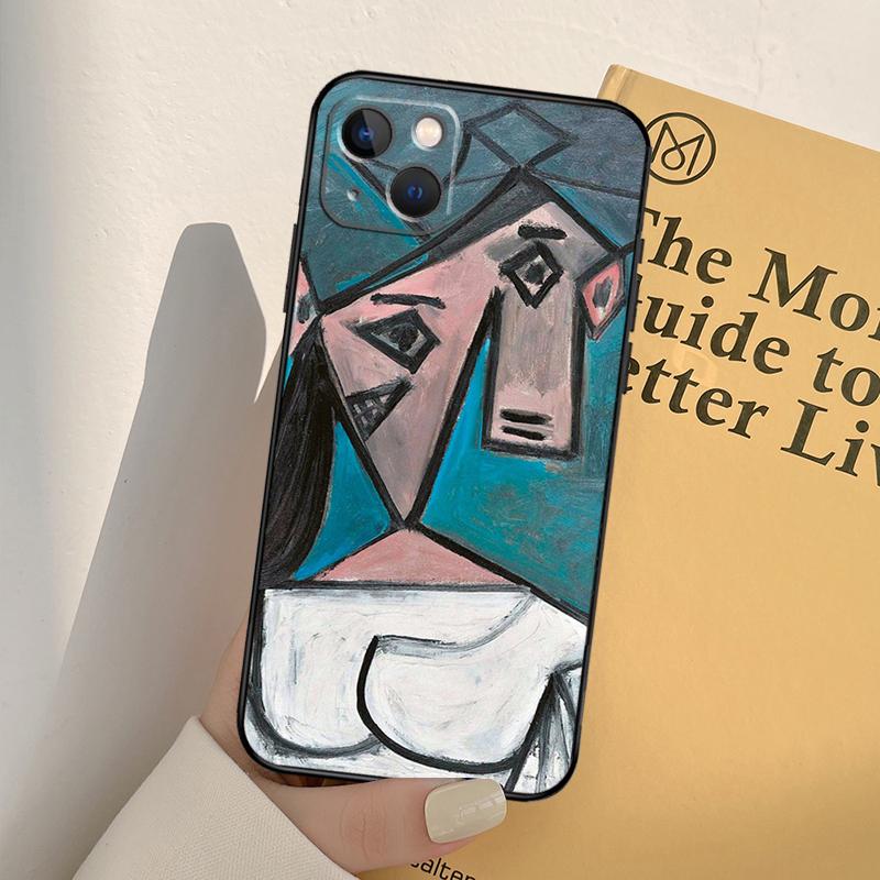 Чехол для телефона Picasso Abstract Art Для iPhone 17 16 15 14 13 11 12 Pro Max mini XR 16e 15 16 Plus 17 Air Полное покрытие