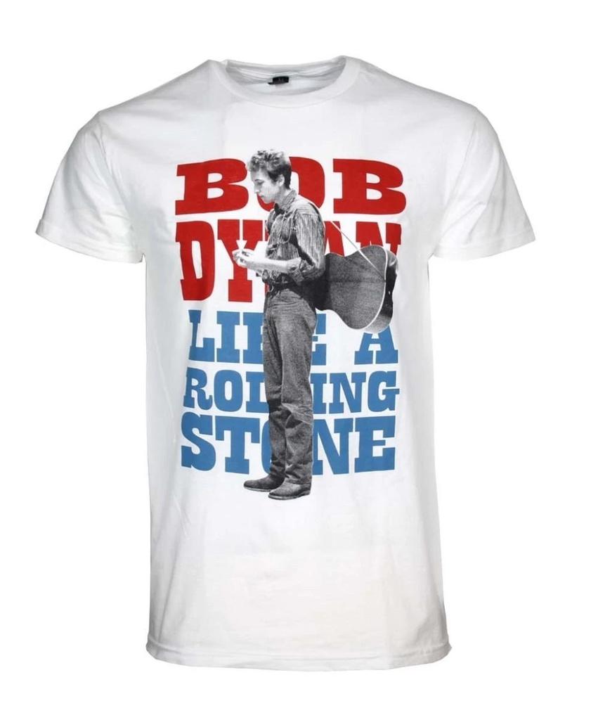 Bob Dylan Standing Stone Mens T T-Shirt Music Classic Rock Band Tee New White