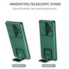 Slide Lens Camera Case For Samsung Galaxy S24 Ultra S23 Plus S22 S21 S20 FE Shockproof Armor Stand Holder Back Cover