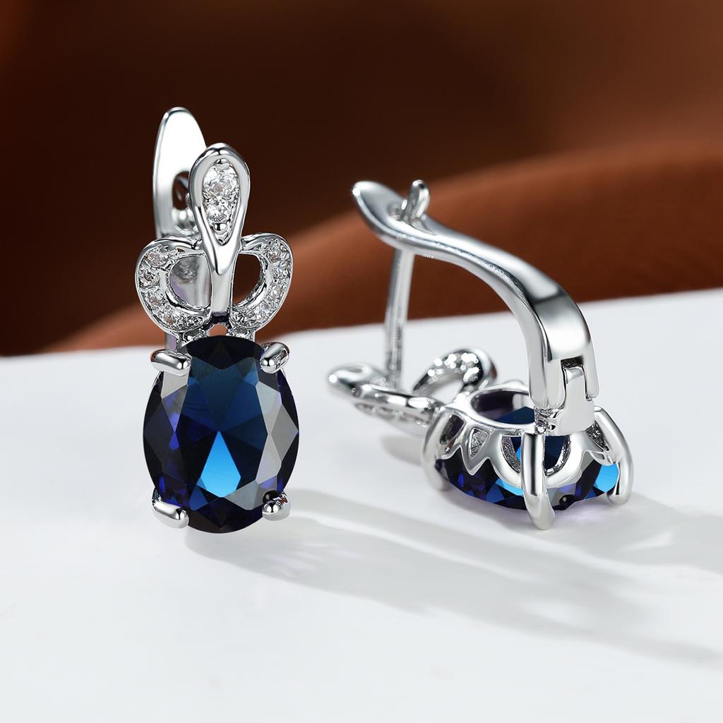 Изысканные круглые серьги для женщин, простые цветочные серьги, свадебные серьги с радужными камнями