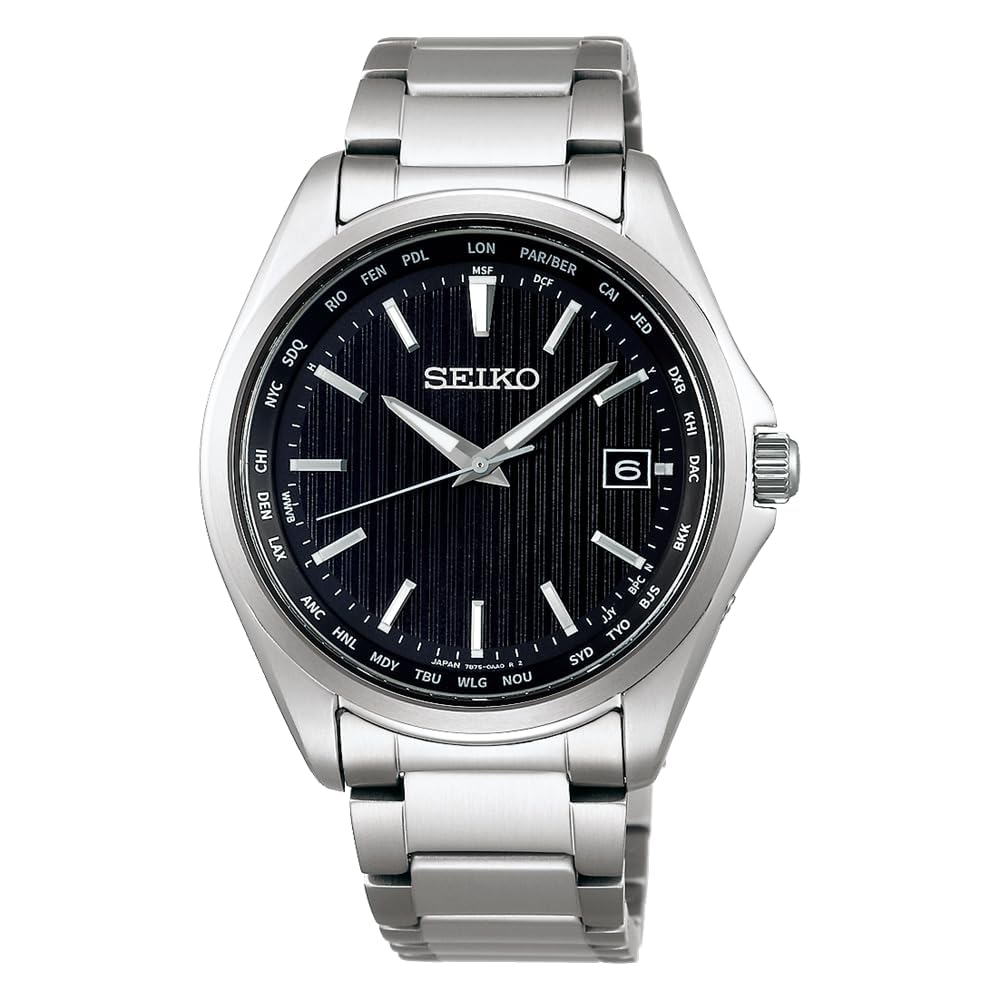 Seiko Selections Титановые Солнечные Радиоуправляемые Часы Мировое Время SBTM291