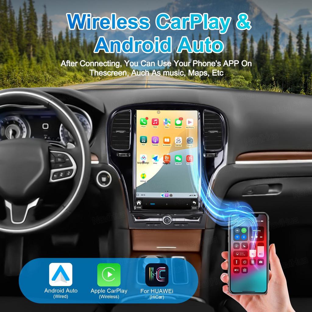 Chrysler 300C 14.5-Inch Giant Vertical Android Car Stereo with Navigation