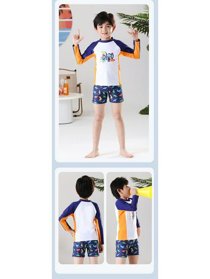 Комплект раздельного купальника для мальчиков: Профессиональные солнцезащитные плавки для детей 2025