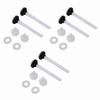 3 Pair Two Piece Toilet Water Tank Screw Set Fixings Fitting Accessory Repairing Tools