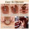 AEE2-Pottery Handle Making Tool With 9 Pcs Mug Handle Mold Adjustable Clay Pottery Tools  Tools Pottery Trimming