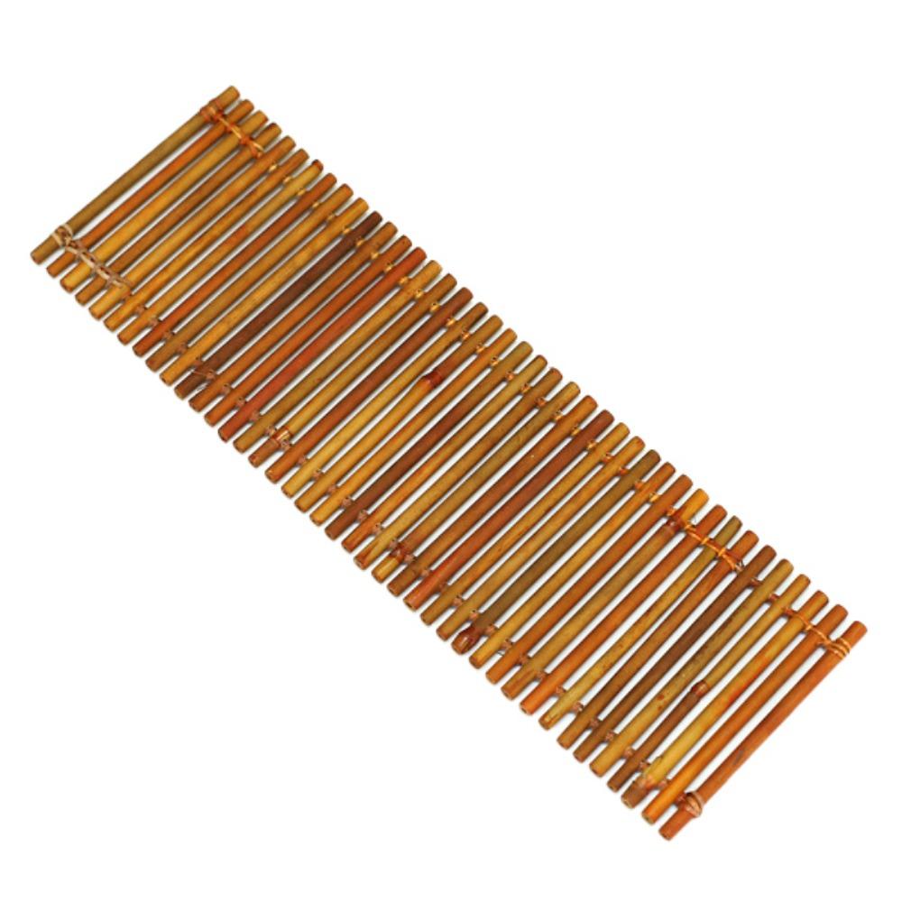 Sqaure Rectangle Bamboo Raft Coaster Bamboo Anti-slip Mat Multi-purpose Heat Insulation Pad Tea