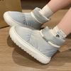Pu Waterproof Platform Women Boots Casual Plush Lined Warm Snow Boots Outdoor Indoor Thick Sole Slip Non Ankle Booties