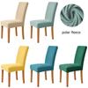 Polar Fleece Dining Chair Covers Stretch Removable Washable Chair Slipcover Big Elastic Chair Cover For Dining Room Home Decor