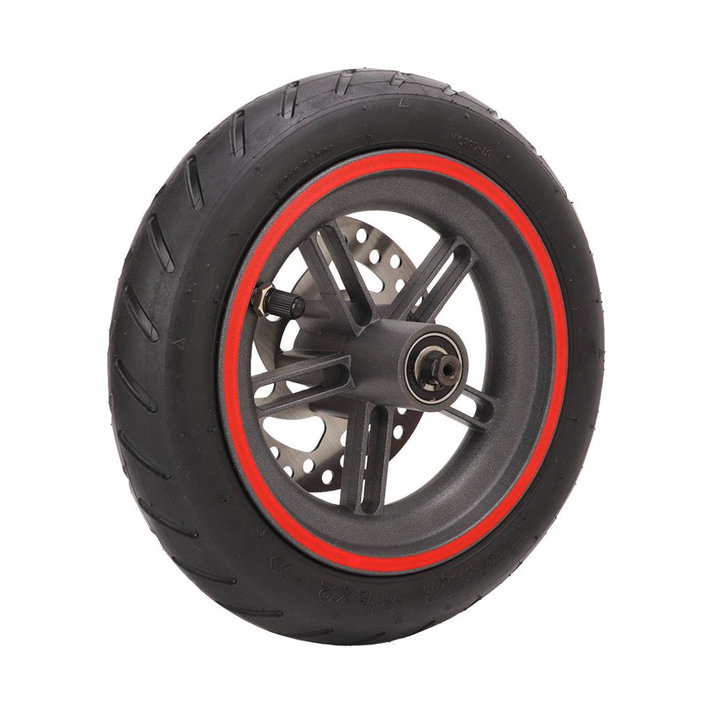 Заднее колесо электросамоката с тормозным диском 120 мм, красная пневматическая шина для Xiaomi PRO PRO2 M3
