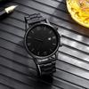 Fashion Men Business Watches Roma Dial Date Calendar Casual Male's Steel Band Quartz Watch Relogio Masculino Montre Homme