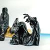 Black Robed Gothic Desktop Figurine Elegant Pvc Decor For Stylish Home And Office