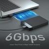 2,5-дюймовый корпус SSD SATA для USB 3.1, мобильный корпус жесткого диска для жесткого диска типа USB-C, поддержка твердотельного накопителя, емкость жесткого диска до 6 ТБ