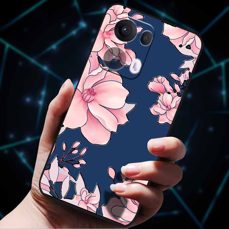 3D Цветочный тисненый чехол для OPPO Reno 13 Reno13 Pro 13F 5G, чехол из мягкого силикона для OPPO Reno13 Pro, задняя крышка