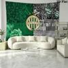 Ferencvárosi TC Wall Tapestry Aesthetic Wall Hanging Printed Fabric Blanket Decorative Tapestries for Bedroom Living Room Home Decor