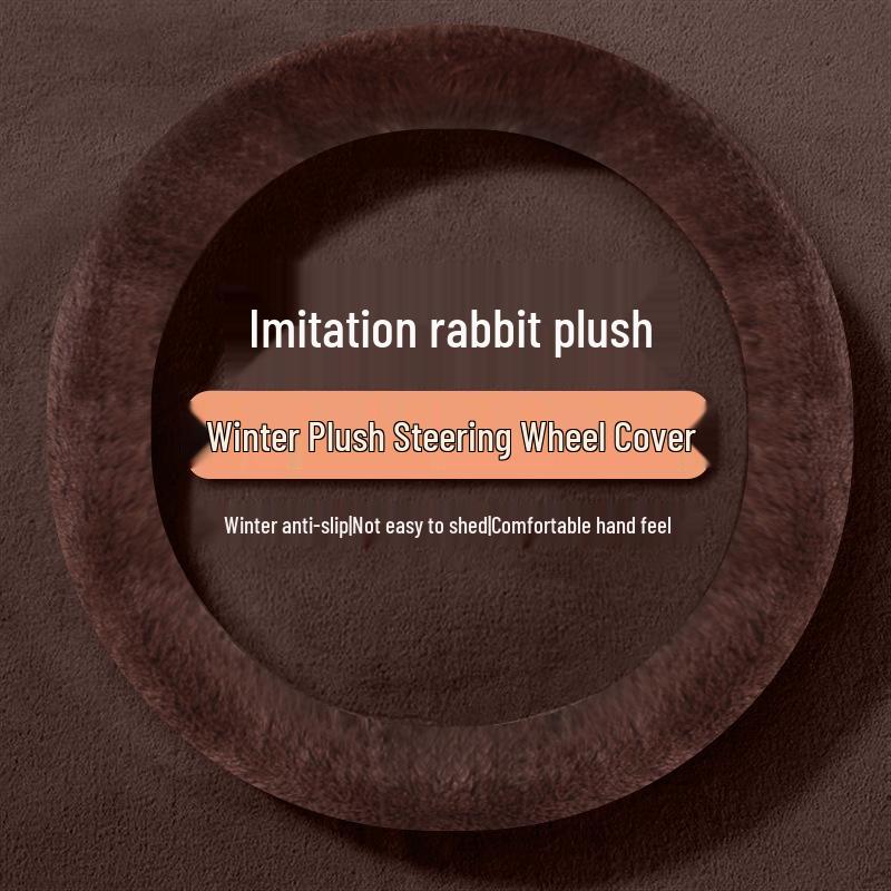 Chery QQ Ice Cream Plush Steering Wheel Cover - Winter Edition