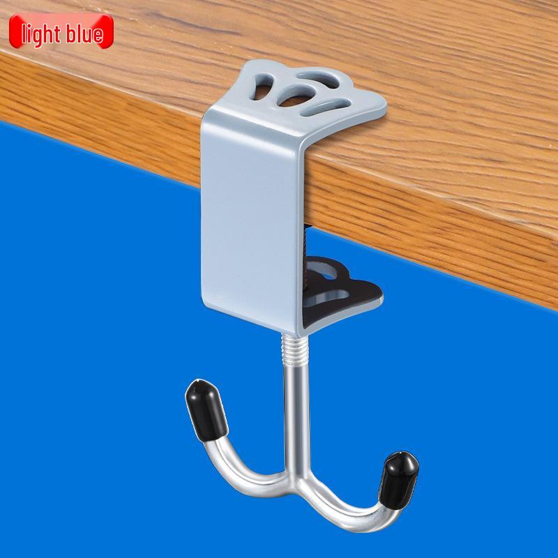 Прикроватный студенческий стол Крючки-короны - Двойные и одинарные крючки без сверления для школьных сумок, розовый и черный