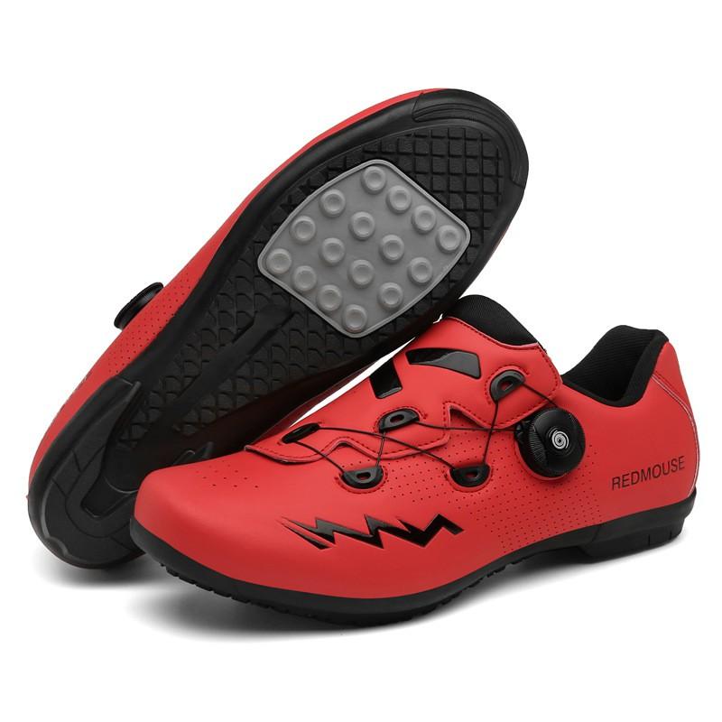 Mens Cycling Shoes Professional Road MTB Bike Hard Sole Breathable Indoor Trainer Non-Cleat Clipless Options