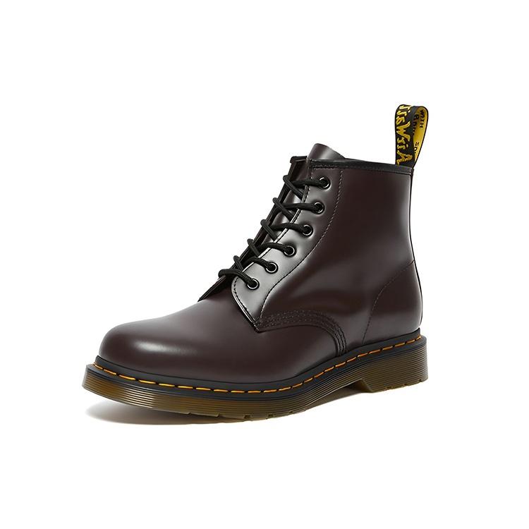 Dr. Martens Ретро 6 ботинок Martin Унисекс Глубокий красный Мужские 27282626