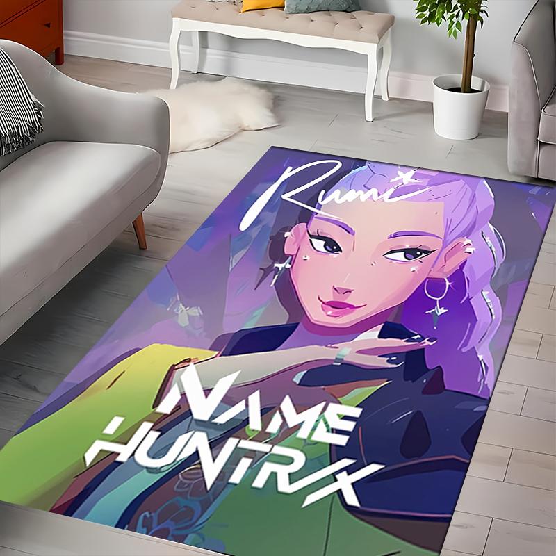 Custom personalization Kpop Demon Hunters Area Rug - Perfect For Kitchen, Bathroom,Laundry Room Decor Large Size Available,Gift All Seasons