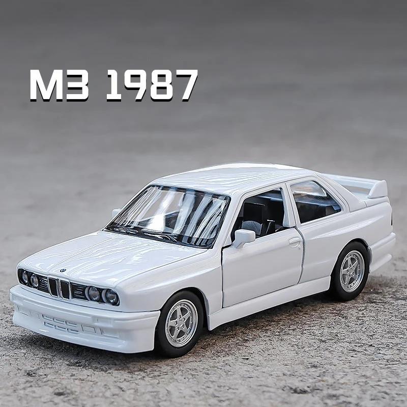 Ретро Классика BMW 1987 M3 Купе 5-дюймовая Металлическая Модель Автомобиля Литье под Давлением и Игрушечный Транспорт RMZ City 1:36 моделей из сплава, подарки для детей