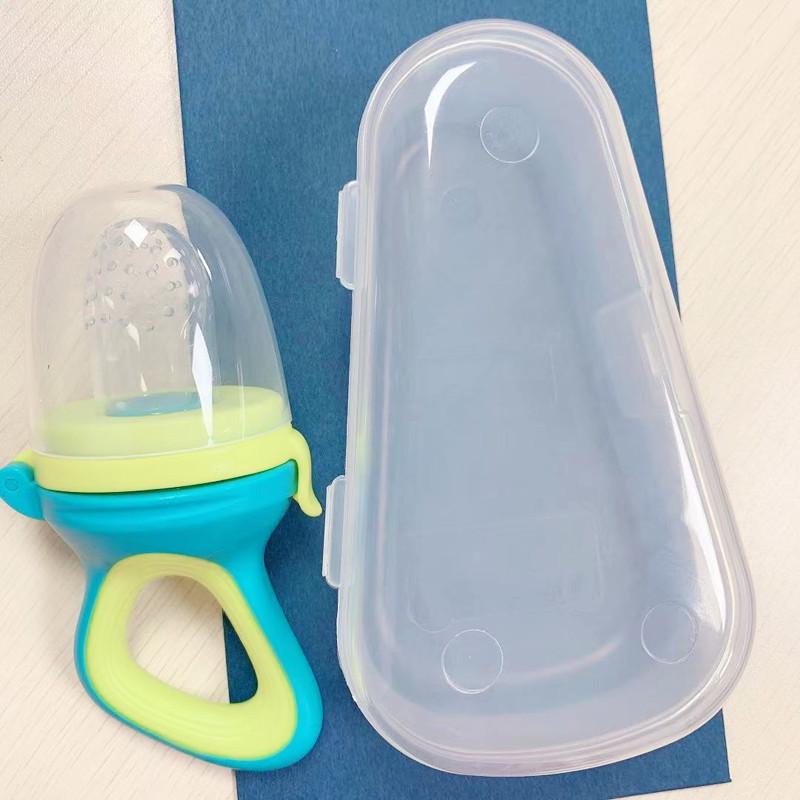 Детский прорезыватель для фруктов и овощей - Сетчатый мешочек с толкателем для легкого самостоятельного кормления