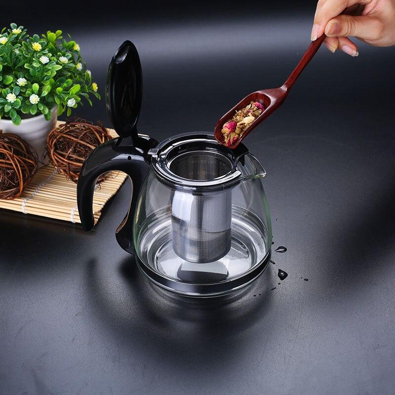 Creative Design Glass Teapot 1200ml Fashion for Tea Flower with Removable Steel Infuser Filter Kettle