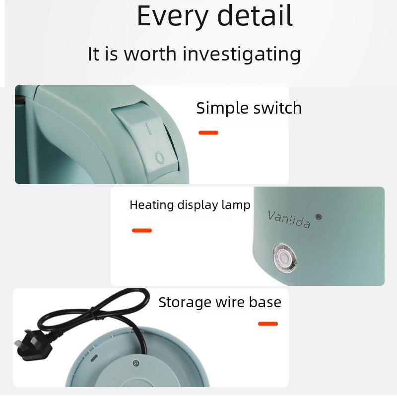 Электрический чайник Wanlida из двухслойной нержавеющей стали с функциями автоматического отключения и быстрого закипания