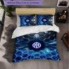 Borussia Dortmund Pattern 3 Pieces Bedding Set Soft Microfiber Duvet Cover with Pillow Cases for Bedroom