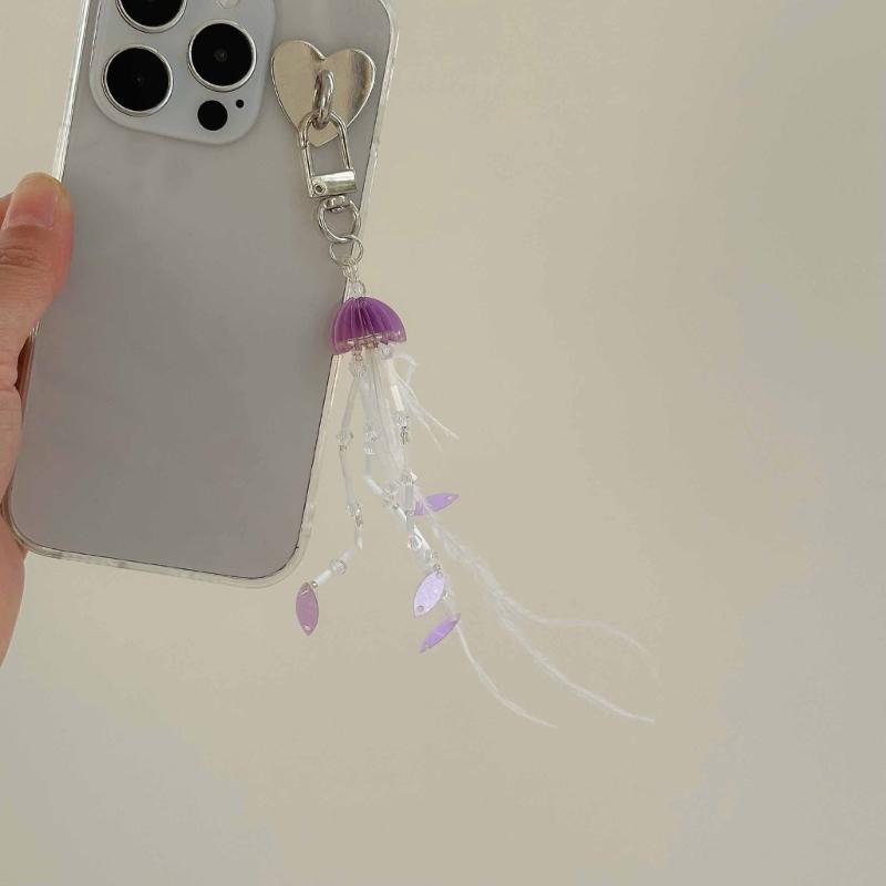 Уникальный брелок со звездой, украшение для сумки, кулон, нежное украшение в виде медузы, эстетичная сумка, подвеска для ежедневного использования в вечеринке