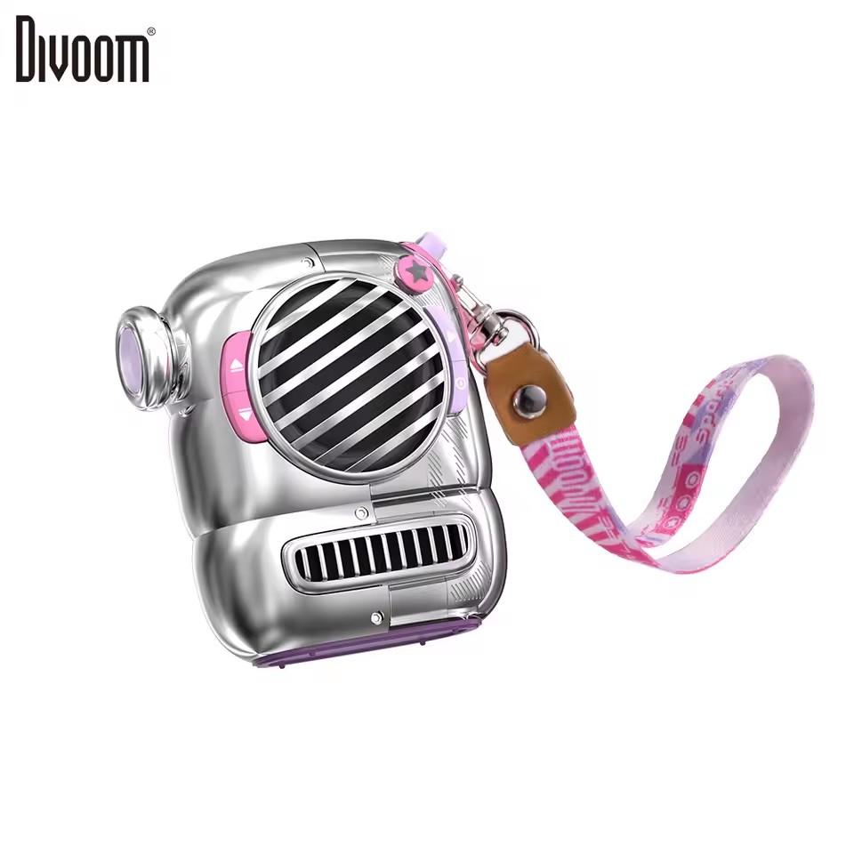 Divoom Pop mini Speaker Portable Bluetooth Speaker with Hook Balanced Bass for Camping Hiking Outdoor 2026 New Trendy speaker