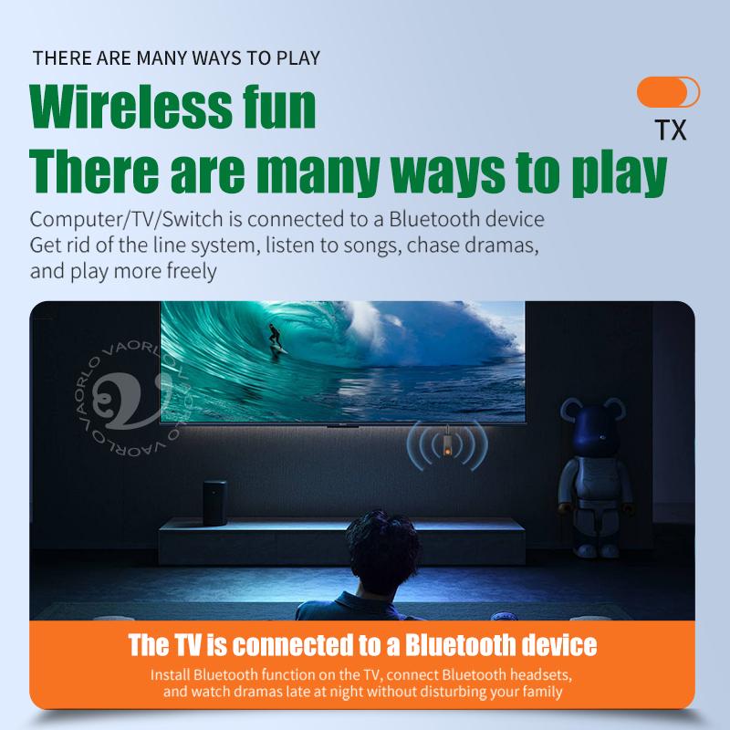Передатчик-приемник Bluetooth 5.4 2 в 1, 3,5 мм AUX-разъем, беспроводной адаптер для самолета, микрофон для телевизора, автомобильный комплект, динамик, ПК, наушники