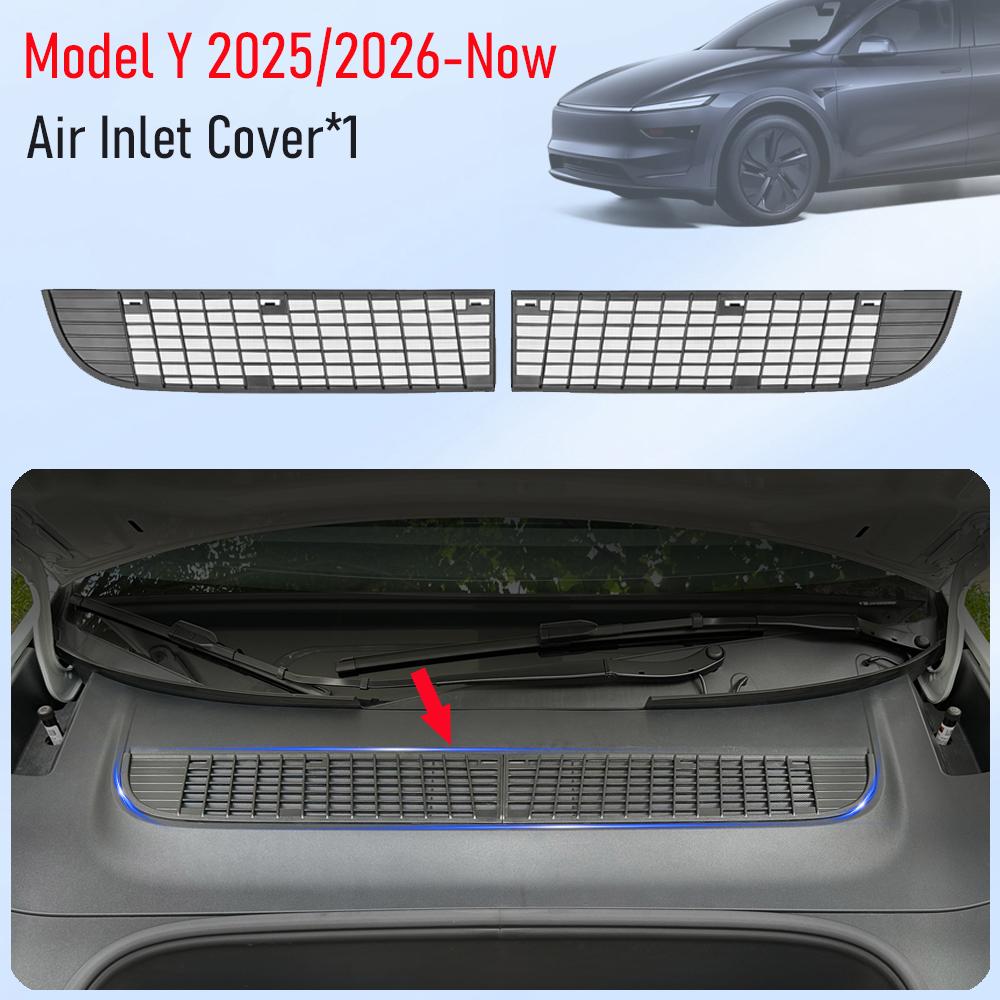 USVOTOV Air Inlet Protective Cover For Tesla Model Y Juniper Model 3 2025 2026 Accessories Anti-leaves Air-Conditioning Grill
