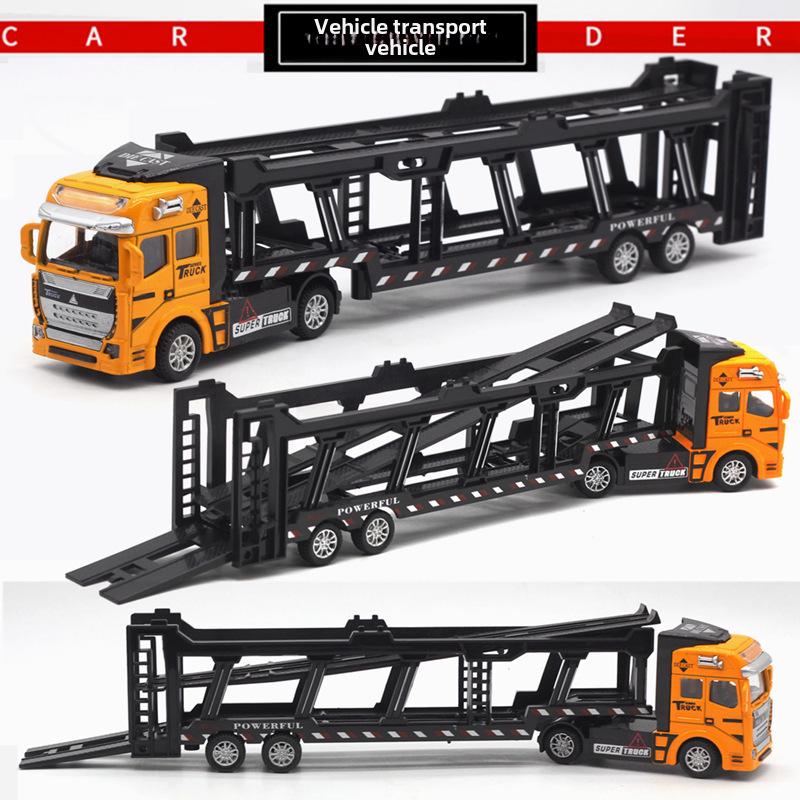 Трансграничный сплав большой инженерный транспортный грузовик тягач модель игрушка для мальчиков с английской упаковкой