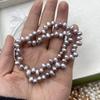 1 нить, Белые, фиолетовые, желтые натуральные пресноводные жемчужины, Ручная работа, Жемчужные бусины с отверстием сверху для изготовления бижутерии DIY (Бусины 5-6 мм, Длина 36 см)
