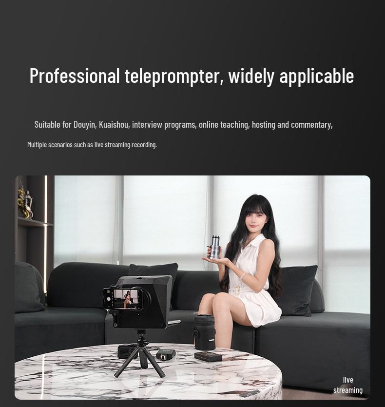 Складной телесуфлер Ambitful Zhi Jie T1 Pro для мобильных телефонов, планшетов и прямых трансляций