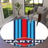 Круглый ковер Martini Racing, Ковер для гостиной, спальни, дивана, игровой комнаты, Нескользящий коврик для пола